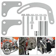 Sbc Power Steering Pump Bracket Billet Aluminum V-belt Slotted Adjustable Lwp 305 327 383 5.0l 5.7l For 551522