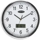 Clock LCD Date 285MM, White