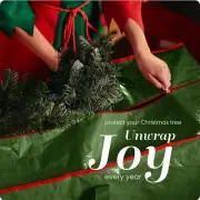 Christmas Tree Storage Bag - Stores 7.5 Foot Artificial Xmas Holiday Tree,