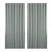 2X Blockout Curtains Blackout Window Curtain Eyelet 300x230cm Grey