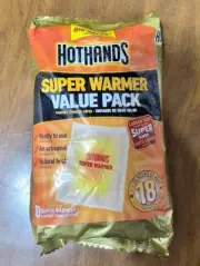 New HotHands Body and Hand Warmers - 10 Super Warmers (Up To 18 Hours Of Heat)