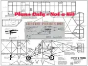 R&N Model Airplane Plans (FF): 1912 Curtiss 'A' Pusher 26" 1/16 Scale