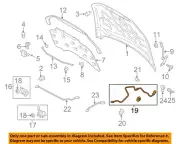 FORD OEM 13-20 Fusion Hood Hood Components-Release Cable DS7Z16916G (for: Ford)