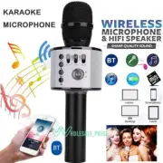 Wireless Karaoke Handheld Microphone USB Player Bluetooth Mic Speaker KTV Party