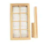 Dollhouse Furniture Wooden 8 Pane Window 1:12 Miniature DIY Accessories