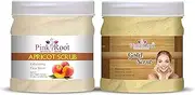 Pink Root Gold Scrub 500gm with Apricot Scrub 500gm