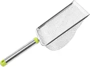 Abaodam Stainless Steel Cat Litter Scoop Durable Non Stick Design for Easy Cleaning with Wide Mouth for Quick Waste Removal Essential Cat Supplies for Pet Owners