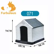 Furbulous Dog Kennel and Indoor Outdoor Heavy Duty Dog House - Slate Roof