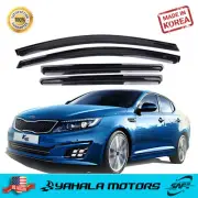 Smoke Window Sun Vent Visor Rain Guards Molding K106 for KIA 11-15 Optima K5 (for: Kia)