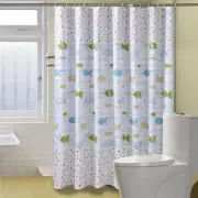 Extra Long Shower Curtain Splash Proof Polyester Fabric Bathroom Shower Curtains