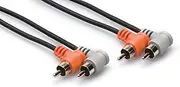 Hosa Stereo Interconnect Dual Right-Angle RCA to RCA Cable, 1 Meter
