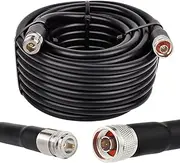 XRDS -RF N Male to N Female Cable 35FT, 50 ohm KMR400 Low Loss N Connector Coax Extension Cable Jumper for WiFi/Ham Radio Antenna, Signal Booster, Router, Amplifier