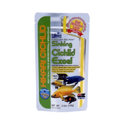 Hikari Cichlid Excel Sinking Mini Pellet Fish Food 100g