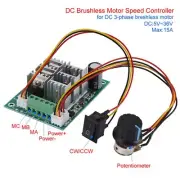 Potentiometer Controlled Speed Control Switch for 5V 36V Brushless Motors