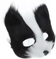 EPIGEIST Halloween Plush Mask Boys and Girls Wolf Mask Faux Fur Fox Mask Masquerade Mask for Men Party Costumes
