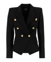 Balmain Double-Breasted Long Sleeved Blazer FR44,FR36,FR38,FR40,FR42 Black