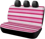 BVNMT Rear Seat Cover for Car Dog Car Seat Cover Rose Red Stripe Non-Slip Durable Rear Seat Protector for Cars SUV &Truck