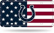 Rico Industries NFL Football Indianapolis Colts USA Metal Auto Tag 6" x 12" - Great for Truck/Car/SUV
