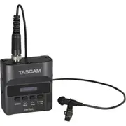 TASCAM DR-10L Digital Audio Recorder with Lavalier Mic (Black) ltra-compact, digital recorder and lavalier microphone combo [TASCAMDR10L]