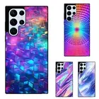 Impact Case For Samsung Galaxy Z Fold Flip 3 4 5 6 holographic geometric pattern