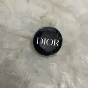 AUTHENTIC CHRISTIAN DIOR BLACK & SILVER DIOR PIN BADGE RARE!