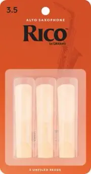 Rico Alto Sax Reeds, Strength 3.5, 3-pack