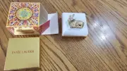 Rare Vintage Estée Lauder Golden Rabbit Compact Beautiful Solid Perfume #4672
