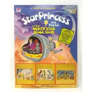 Star Princess and Pluta Paper Dolls, Unused 1979, Spaceship Planetary Playscene!