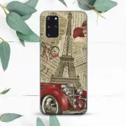 Vintage Paris Collage Newspaper Case For Samsung Note 20 S20 S21 S22 S23 S24 FE