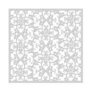 Hero Arts Floral Tile Stencil