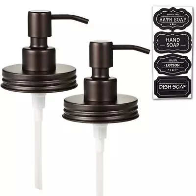Regular Mouth Mason Jar Soap Dispenser Pumps and Lids Kitchen Bathroom Decor
