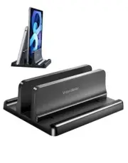 Vertical Laptop Stand Holder Plastic Adjustable Desktop Notebook Dock Space