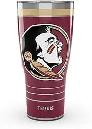 Tervis Traveler Florida State Seminoles - MVP Triple Walled Insulated Tumbler Travel Cup Keeps Drinks Cold & Hot, 30oz, Stainless Steel