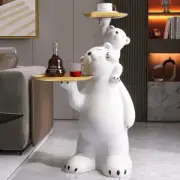 Polar Bear Resin Tray Decor