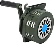 Hand Crank Siren Horn, Portable Manual Operated Air Raid Siren Up to 110 Decibels, Aluminum Alloy Handheld Tornado Siren Emergency Siren for Sporting Events Fire Drill