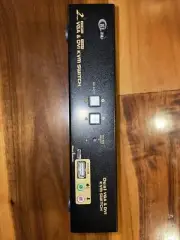 CKLau DVI + VGA Dual Monitor KVM Switch 4 Port Extended Display