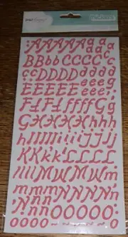AMERICAN Craft, DEAR LIZZY ~ THICKERS Pink FOAM Alphabet Alphas LETTERS NUMBERS