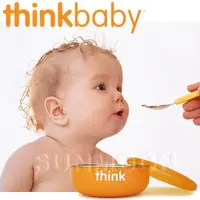 在飛比找有設計U design優惠-美國 Thinkbaby｜不鏽鋼寶寶碗(淺碗) 橘色