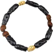 [RACHAPE] Supernatural Dean Winchester Jensen Ackles Skull Bracelets Bangles Dean Winchester Prop Replica Skull Bracelet Movie Men Jewelry