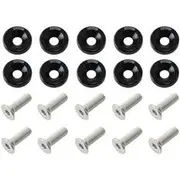 Aeroflow Billet Dress Up / Fender Bolt 10 Pack 5/16 UNC UHL 25mm Blac - AF64-4371BLK