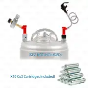 Pin Lock Corny Keg Portable Beer Dispensing Kit Mini CO2 Regulator Picnic Faucet
