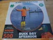 Duck Day Afternoon ~ Weird World of Archie McPhee 500 Piece Round Puzzle 20" new