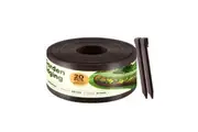 Garden Bed Edging Lawn Border Landscape Edge Flexible 20mx15cm DIY Fence Barrier Path Driveway Plant Grass Flower Support Plastic Roll Kit