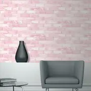 Glitter Brick Wallpaper Debona Pink