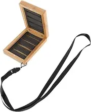 KITANDOVE Fishing Lure Organizer Box Bamboo Storage for Baits Hooks Tackle Lightweight Portable Natural Bamboo Design for Freshwater Saltwater Fishing Gear