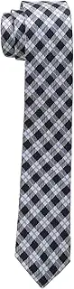 Isaac Mizrahi Big Boys' Black Gingham Skinny Necktie