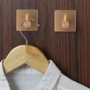 Adhesive Sticker Hooks Wall Door Clothes Coat Hat Hanger Hook Towel Holder Rack~