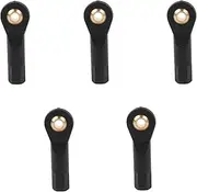 BQLZR RC Ball Head Tie Rod Ends for Model Car Boat Airplane 3mm Dia Black Pack of 5