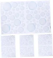 Yardenfun Self-Adhesive Bubbles Wall Decal Set 4 Sheets Ocean Theme Bubble Stickers for Decor