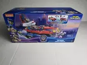 Paw Patrol The Mighty Movie Aircraft Carrier HQ Action Figure Playset Toy New